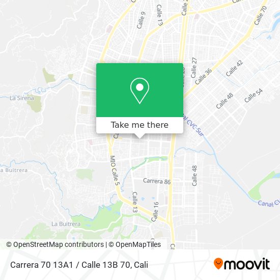 Carrera 70 13A1 / Calle 13B 70 map