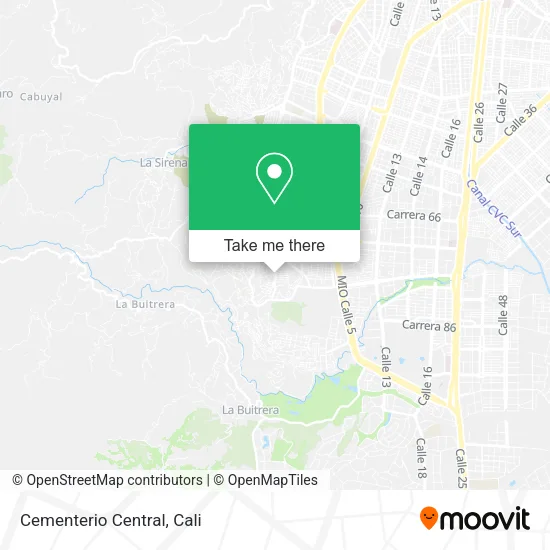 Cementerio Central map