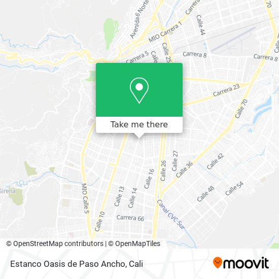 Estanco Oasis de Paso Ancho map