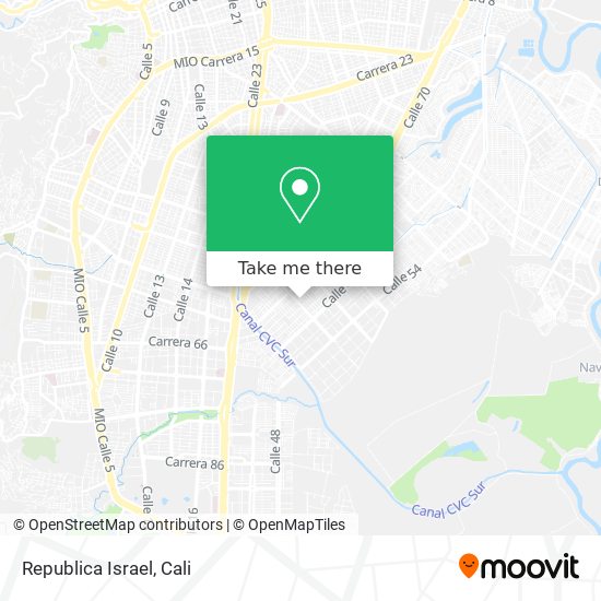 Mapa de Republica Israel