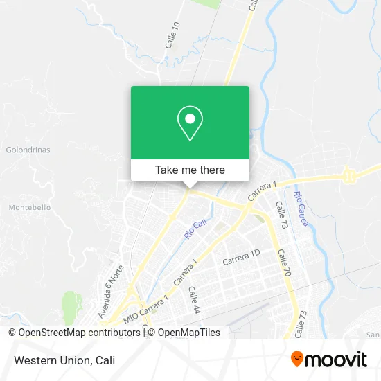 Western Union map