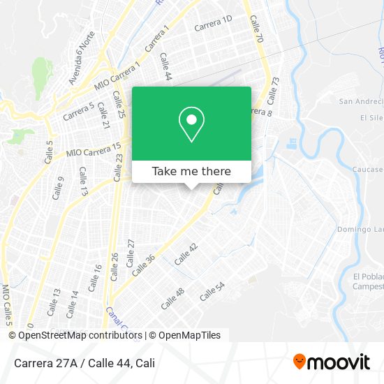 Mapa de Carrera 27A / Calle 44