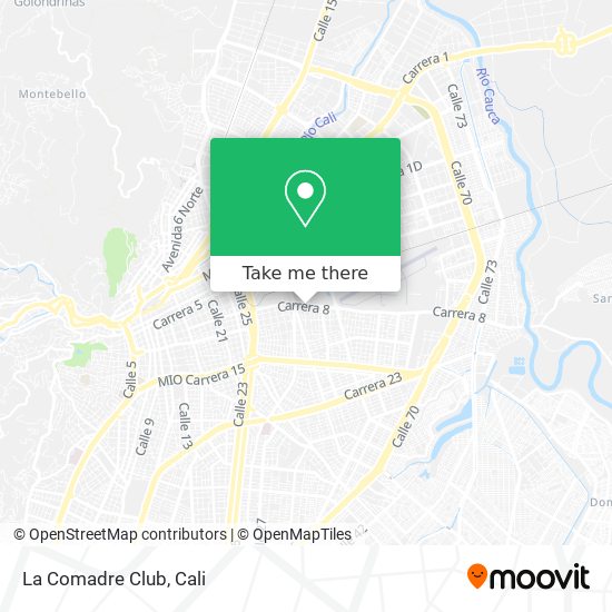 Mapa de La Comadre Club
