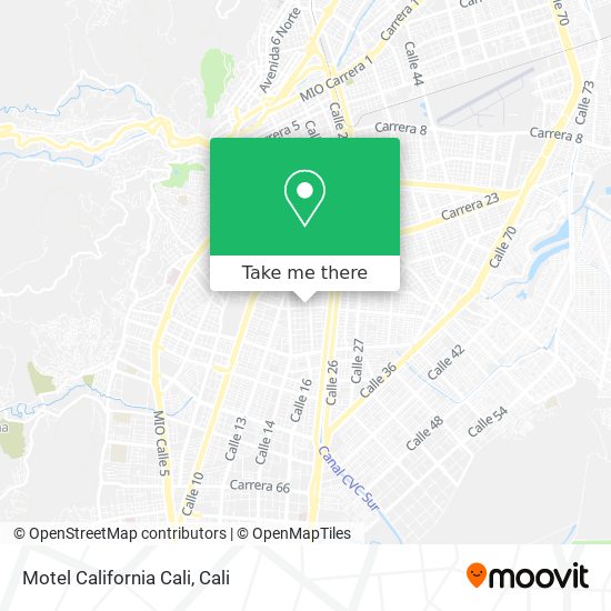 Motel California Cali map