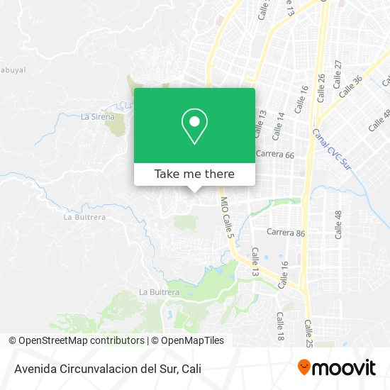 Avenida Circunvalacion del Sur map