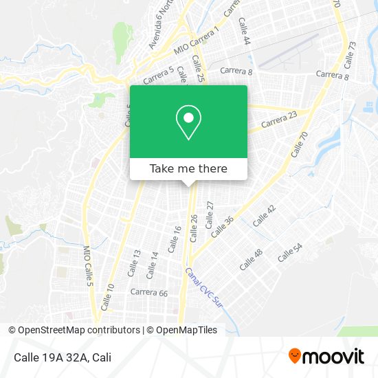 Calle 19A 32A map