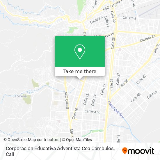 Corporación Educativa Adventista Cea Cámbulos map