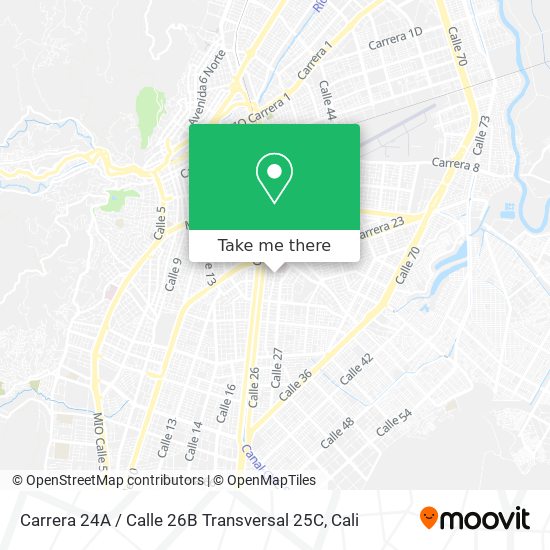 Mapa de Carrera 24A / Calle 26B Transversal 25C