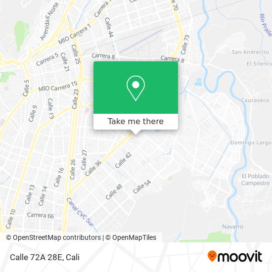 Calle 72A 28E map