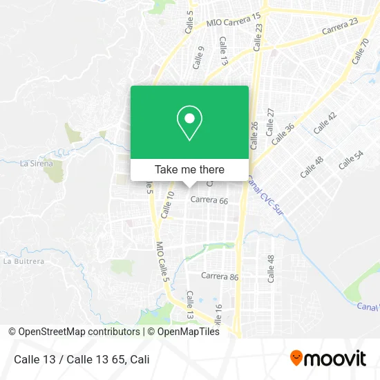 Calle 13 / Calle 13 65 map