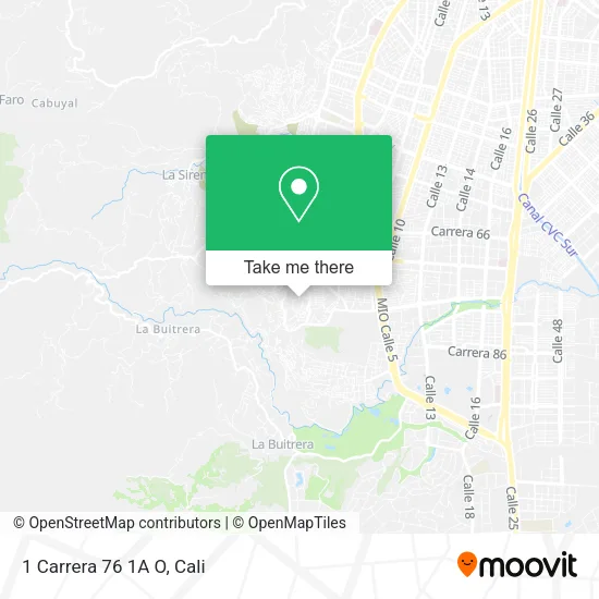 Mapa de 1 Carrera 76 1A O