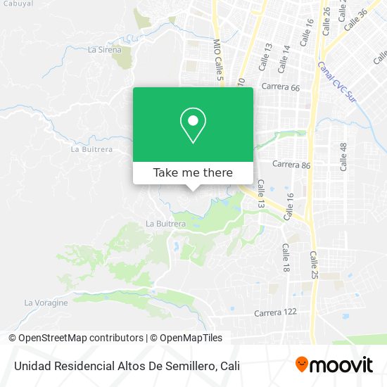 Unidad Residencial Altos De Semillero map