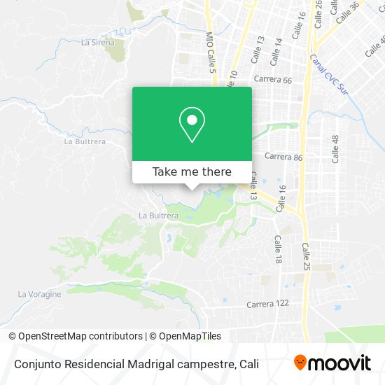 Conjunto Residencial Madrigal campestre map