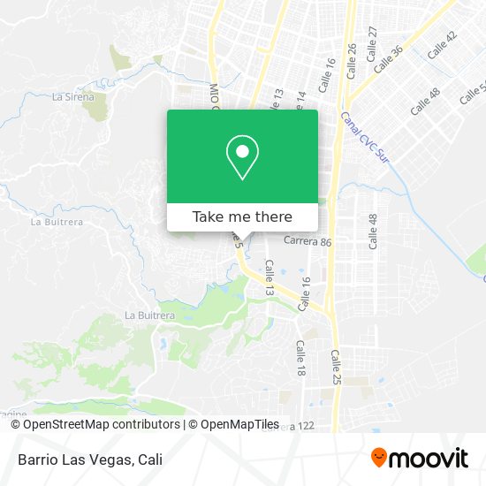 Barrio Las Vegas map