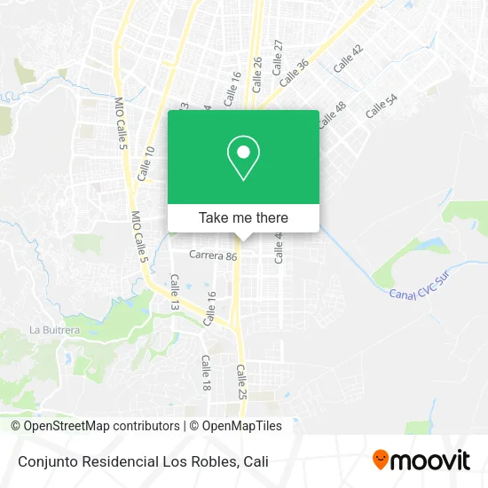 Conjunto Residencial Los Robles map