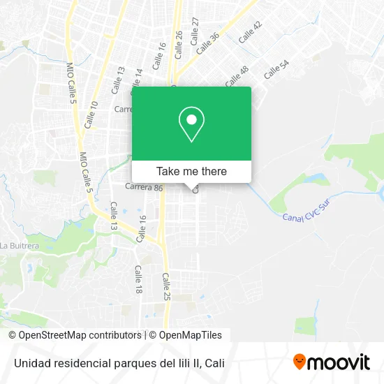 Unidad residencial parques del lili II map
