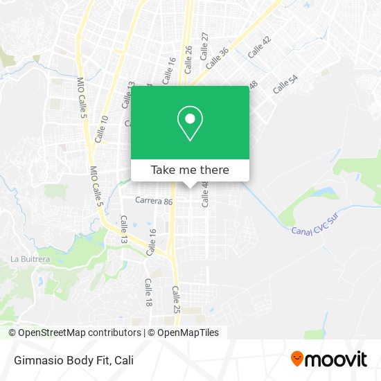 Gimnasio Body Fit map