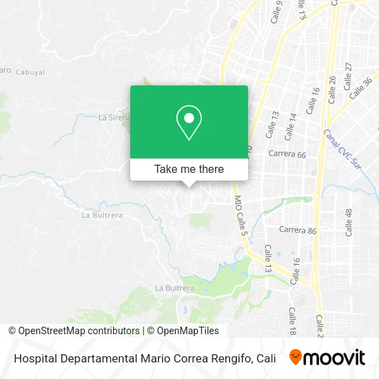 Hospital Departamental Mario Correa Rengifo map