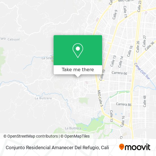 Conjunto Residencial Amanecer Del Refugio map