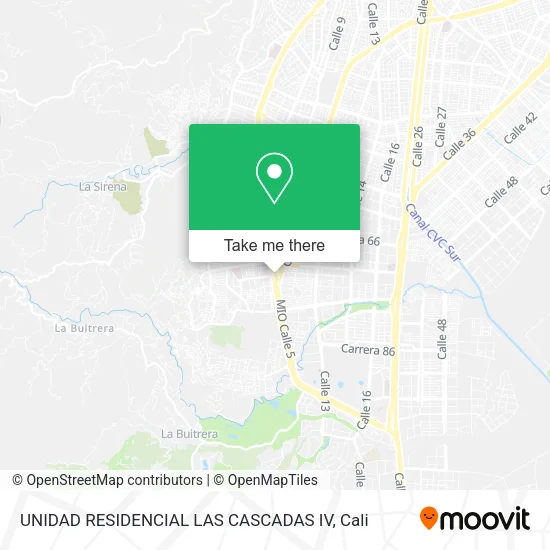 UNIDAD RESIDENCIAL LAS CASCADAS IV map