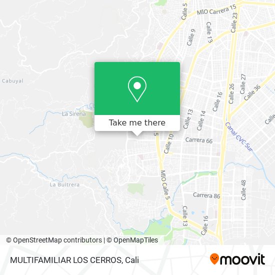 MULTIFAMILIAR LOS CERROS map