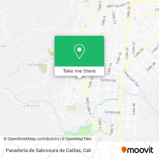 Mapa de Panaderia de Sabrosura de Caldas