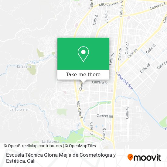 Escuela Técnica Gloria Mejía de Cosmetologia y Estética map