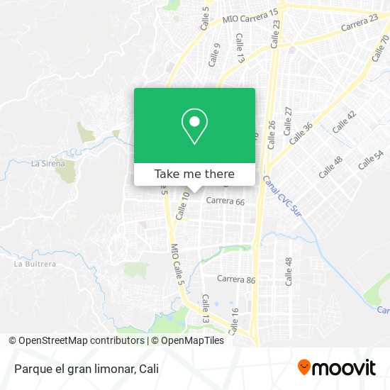 Parque el gran limonar map