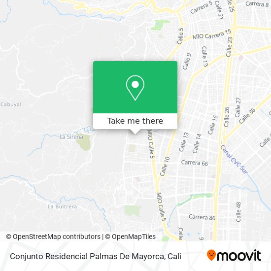 Conjunto Residencial Palmas De Mayorca map