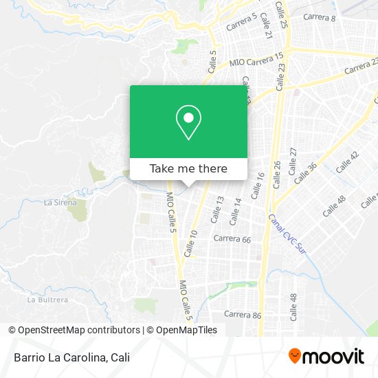 Barrio La Carolina map