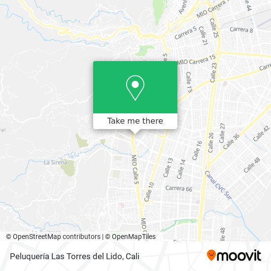 Mapa de Peluquería Las Torres del Lido