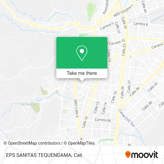 EPS SANITAS TEQUENDAMA map