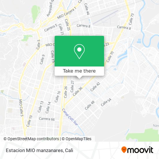 Mapa de Estacion MIO manzanares