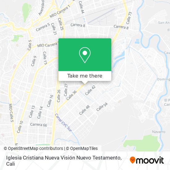 Mapa de Iglesia Cristiana Nueva Visión Nuevo Testamento