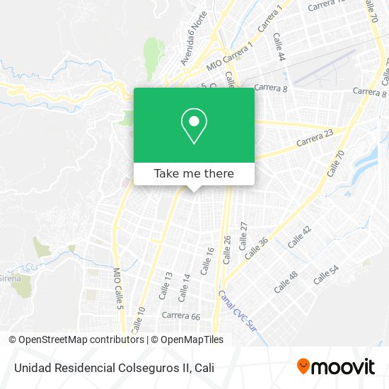Mapa de Unidad Residencial Colseguros II