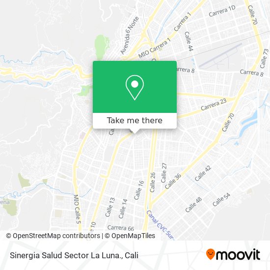 Sinergia Salud Sector La Luna. map