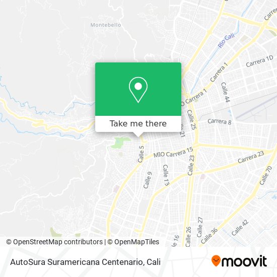 AutoSura Suramericana Centenario map