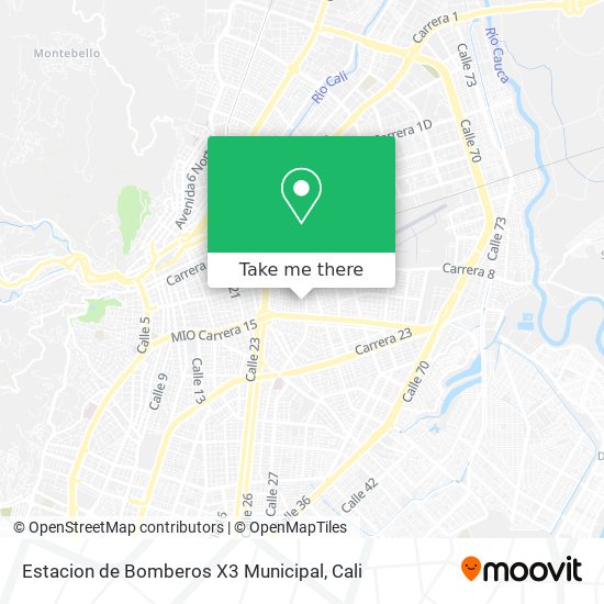 Mapa de Estacion de Bomberos X3 Municipal