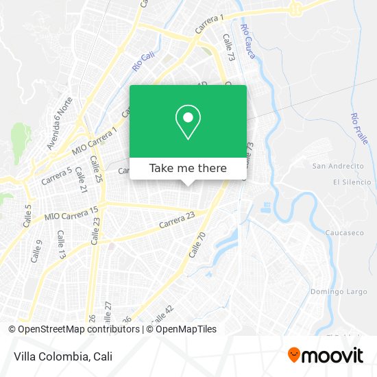 Villa Colombia map