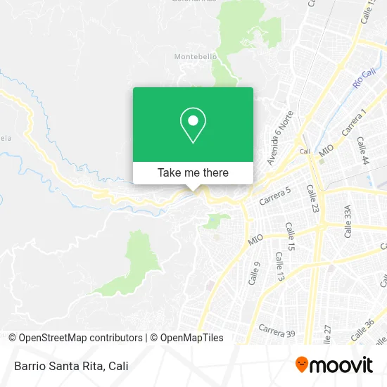 Barrio Santa Rita map