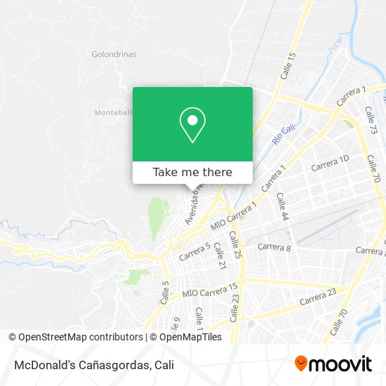 Mapa de McDonald's Cañasgordas