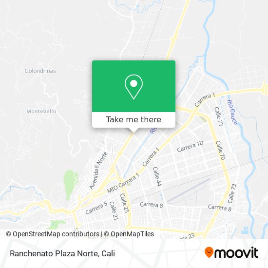 Ranchenato Plaza Norte map