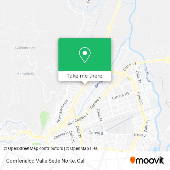 Comfenalco Valle Sede Norte map