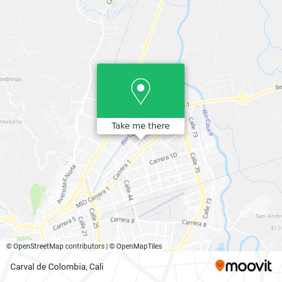 Carval de Colombia map