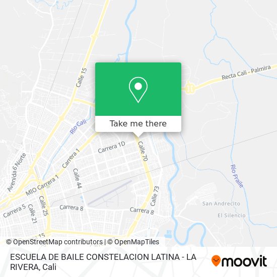 ESCUELA DE BAILE CONSTELACION LATINA - LA RIVERA map