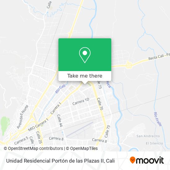 Mapa de Unidad Residencial Portón de las Plazas II