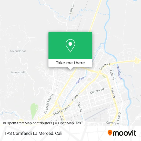 IPS Comfandi La Merced map