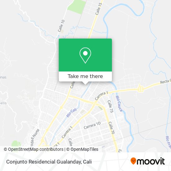 Mapa de Conjunto Residencial Gualanday