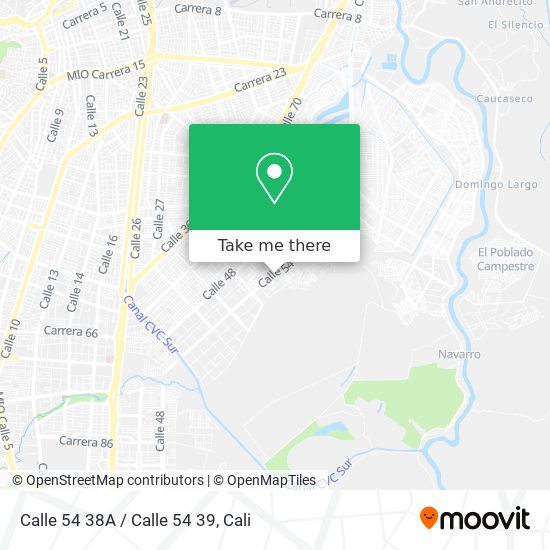 Mapa de Calle 54 38A / Calle 54 39