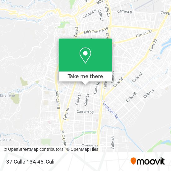 Mapa de 37 Calle 13A 45